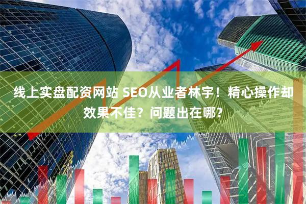 线上实盘配资网站 SEO从业者林宇!精心操作却效果不佳?问题出在哪?
